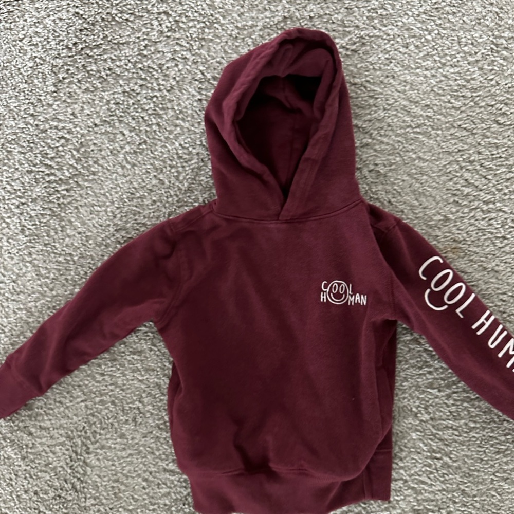 Crumbs Cool Human Hooded Sweatshirt. Boys Size 2T.